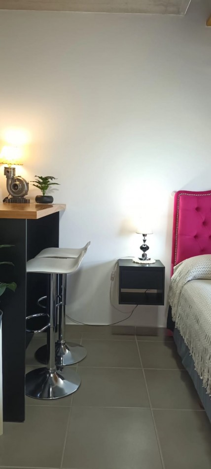 MONOAMBIENTE EN VENTA  VALERIA DEL MAR  CON COCHERA CUBIERTA, BAULERA,TERRAZA Y PARRILLA PROPIA, ASCENSOR.SE ACEPTAN CUOTAS