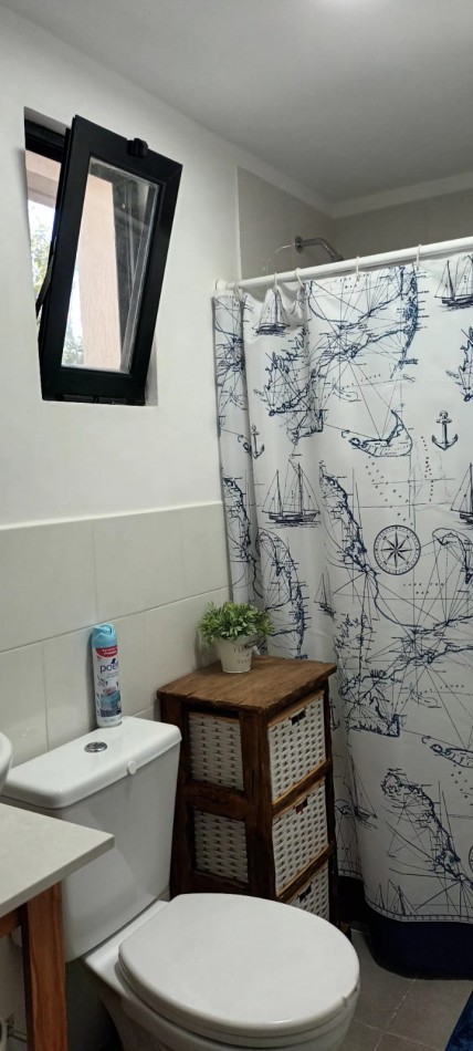 MONOAMBIENTE EN VENTA  VALERIA DEL MAR  CON COCHERA CUBIERTA, BAULERA,TERRAZA Y PARRILLA PROPIA, ASCENSOR.SE ACEPTAN CUOTAS