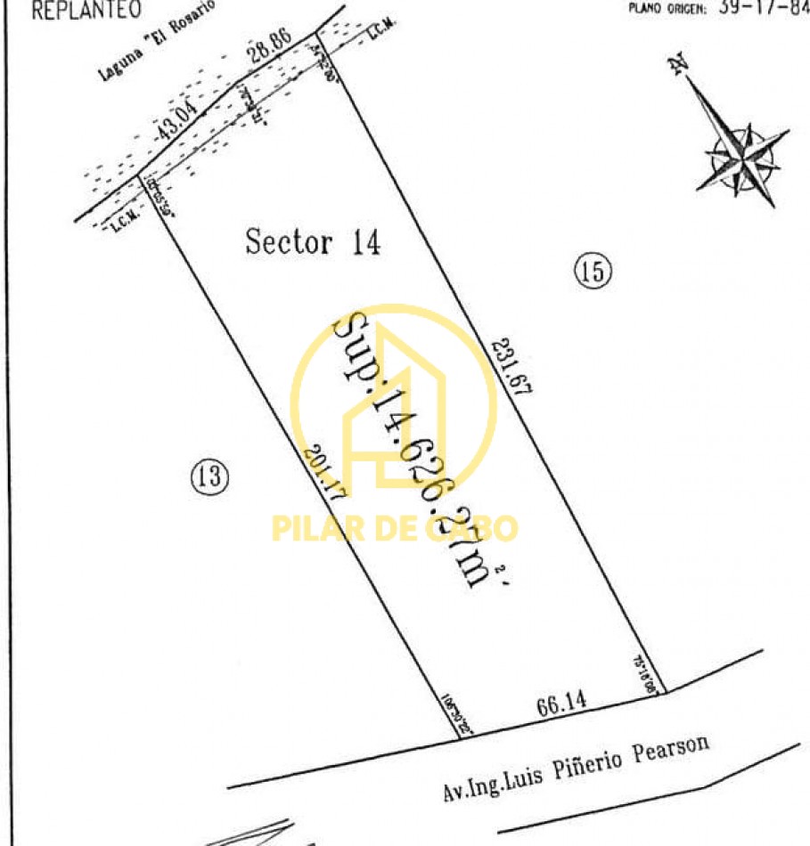 Chacra en venta en Laguna del Rosario a minutos de Pinamar