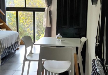 MONOAMBIENTE EN VENTA  VALERIA DEL MAR  CON COCHERA CUBIERTA, BAULERA,TERRAZA Y PARRILLA PROPIA, ASCENSOR.SE ACEPTAN CUOTAS